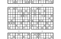 Printable Sudoku 6 To A Page Printable Sudoku Free Free Printable
