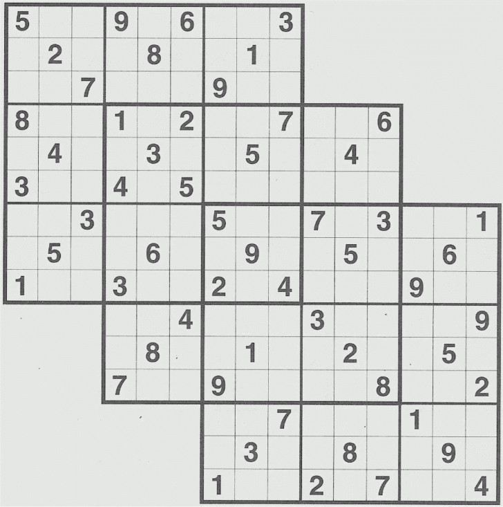 Printable Triple Sudoku Puzzles