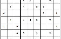 Printable Sudoku Free 5 Star Sudoku Puzzles Printable Printable
