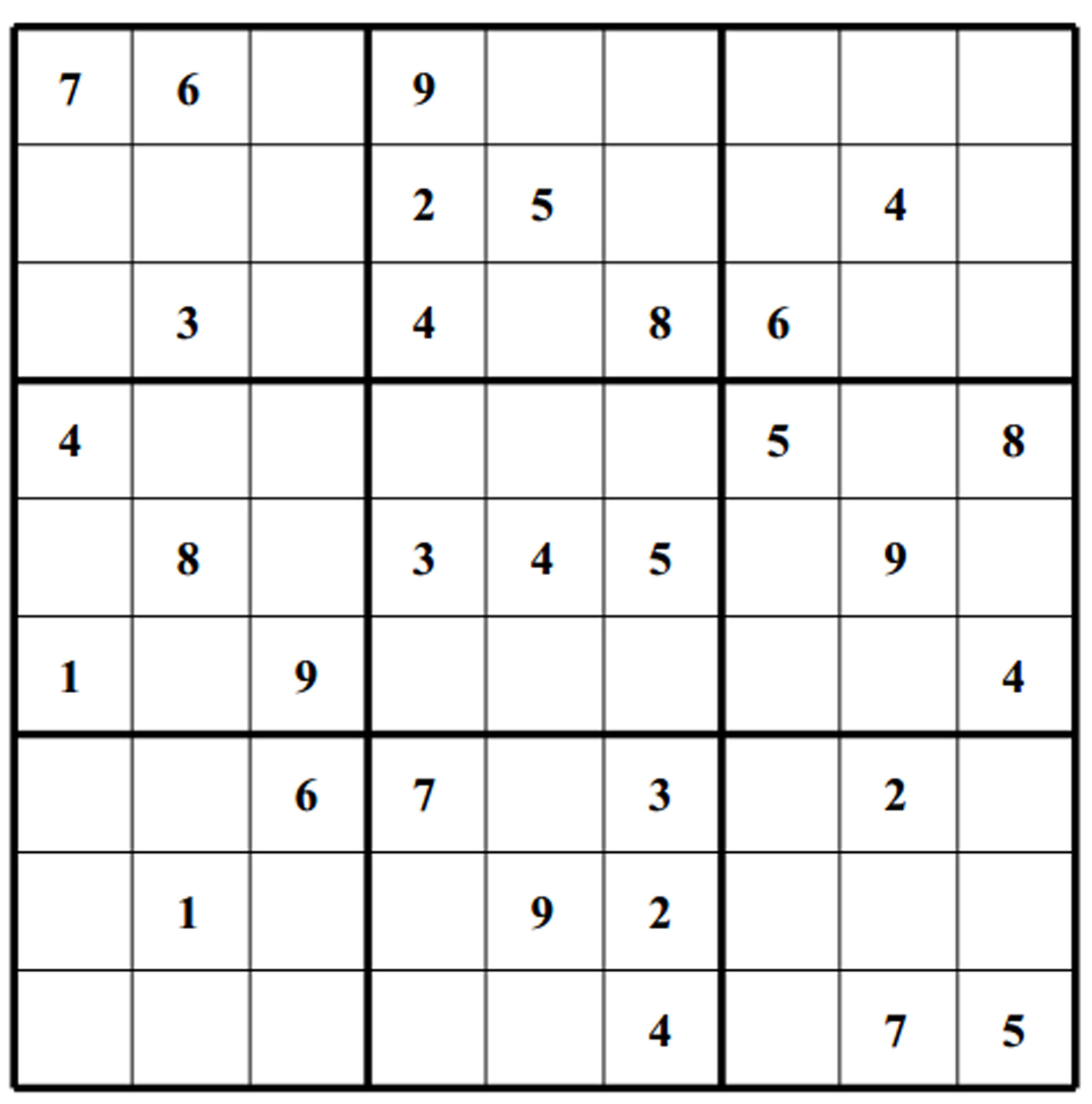 Printable Sudoku Free 5 Star Sudoku Puzzles Printable Printable ...