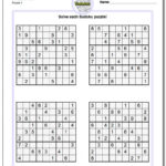 Printable Sudoku Free Printable Puzzles By Krazydad Printable