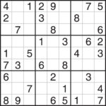 Printable Sudoku Puzzle Ellipsis Printable Sudoku Puzzles Easy 1