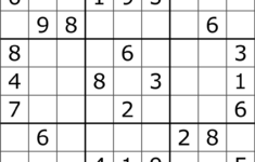 Printable Sudoku Puzzle With Answer Key Printable Crossword Puzzles