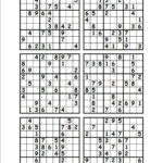 Printable Sudoku Puzzles 1 Per Page Printable Crossword Puzzles