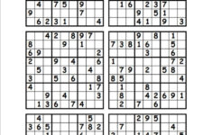 Printable Sudoku Puzzles 1 Per Page Printable Crossword Puzzles