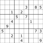 Printable Sudoku Puzzles 9X9 Printable Crossword Puzzles