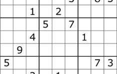 Printable Sudoku Puzzles 9X9 Printable Crossword Puzzles