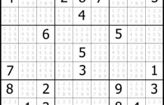 Printable Sudoku Puzzles 9X9 Printable Crossword Puzzles