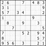 Printable Sudoku Puzzles Easy 1 Printable Crossword Puzzles