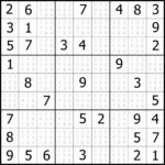 Printable Sudoku Puzzles For Adults Printable Crossword Puzzles
