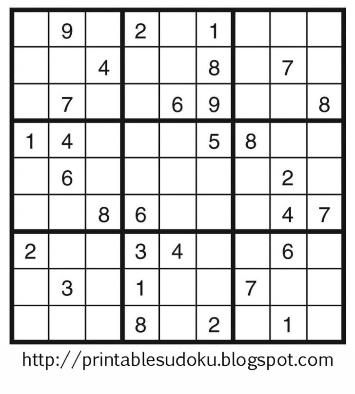 Printable Sudoku Puzzles Krazydad Printable Crossword Puzzles Sudoku