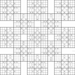 Printable Sudoku Samurai Give These Puzzles A Try And You Ll Be