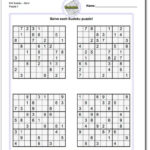 Samurai Sudoku Triples Math Worksheets Sudoku Puzzles Math 6