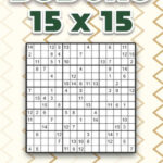 Sudoku 15 X 15 Level 5 Very Hard Vol 1 Play Sudoku 15x15 Fifteen