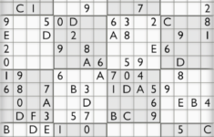 Sudoku 16 X 16 Para Imprimir Super Sudoku 16X16 Para Imprimir