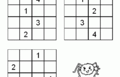 Sudoku 4x4 Dla Dzieci Do Druku