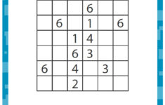 Sudoku 6x6 View Free Critical Thinking Worksheet For 3rd Grade
