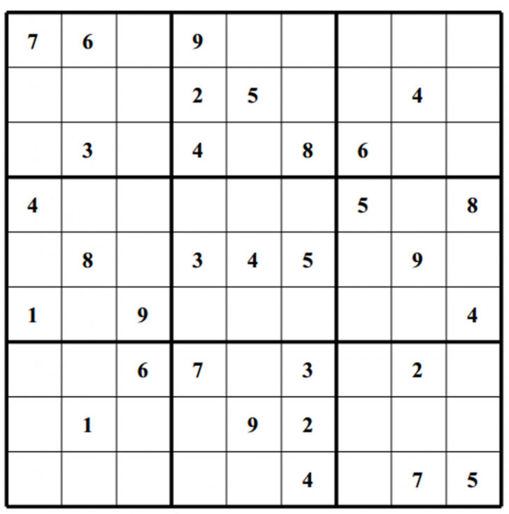 Printable Sudoku Easy 2×2