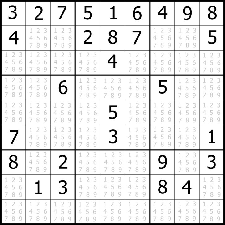 Printable Sudoku Intermediate