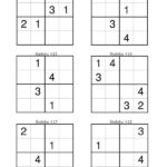 Sudoku Per Bambini 90 Schemi Facili 4x4 Da Stampare Temel Matematik