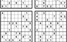 Sudoku Printable A4 Printable Sudoku Free