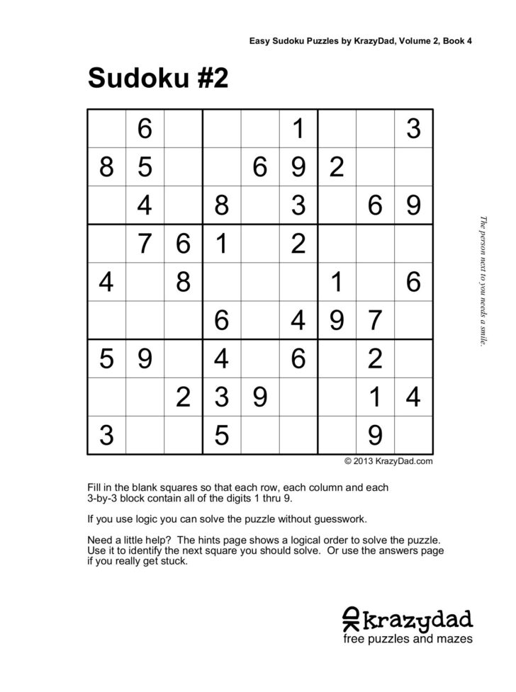 Printable Sudoku 1sudoku