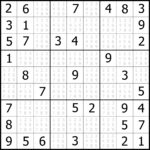 Sudoku Printable Puzzles Easy Sudoku Printable