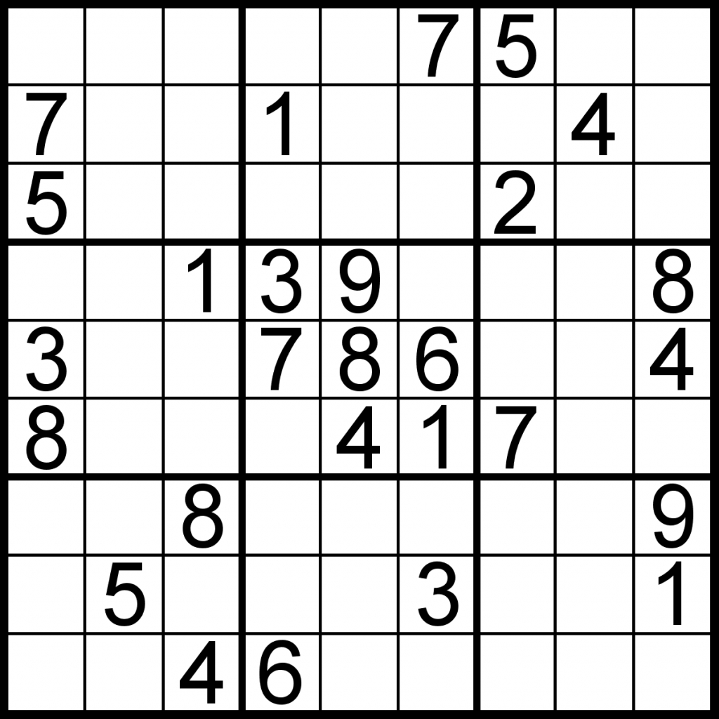 Sudoku Printable Sudoku Pages Printable Sudoku Free