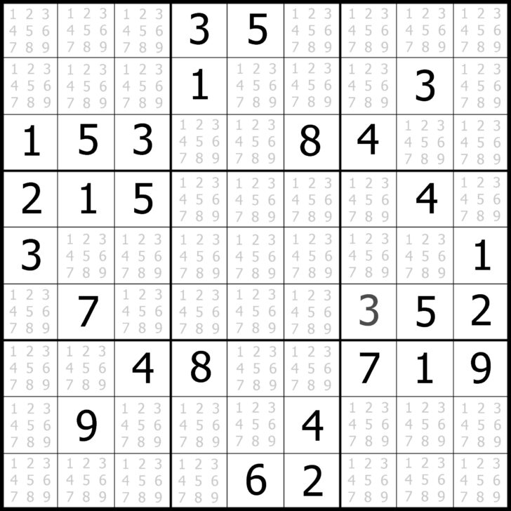 Printable Sudoku Puzzles Easy 6