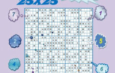 Sudoku Puzzle 25X25 Volume 5 Ebookyobitech Consulting Printable