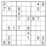 Sudoku Puzzles Printable 6X6 Printable Crossword Puzzles