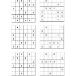 Sudoku Puzzles Printable 6X6 Printable Crossword Puzzles