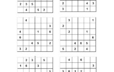 Sudoku Puzzles Printable 6X6 Printable Crossword Puzzles