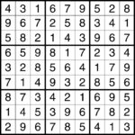 Sudoku Solution 10 13 11 The Baylor Lariat