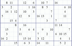 Sudoku Weekly Free Online Printable Sudoku Games 16x16 Hard Puzzle