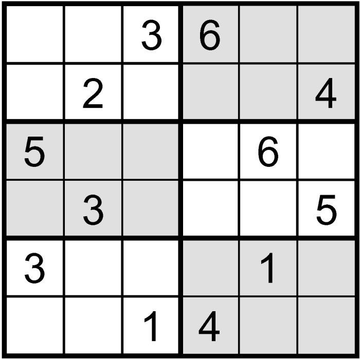The Best 6 6 Sudoku Printable Brad Website