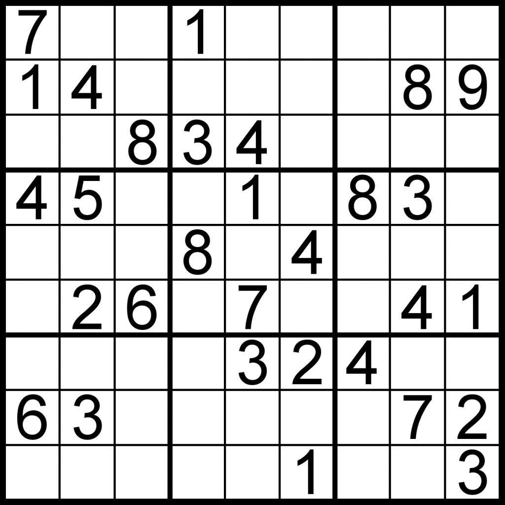 These Printable Sudoku Puzzles Range From Easy To Hard Including 