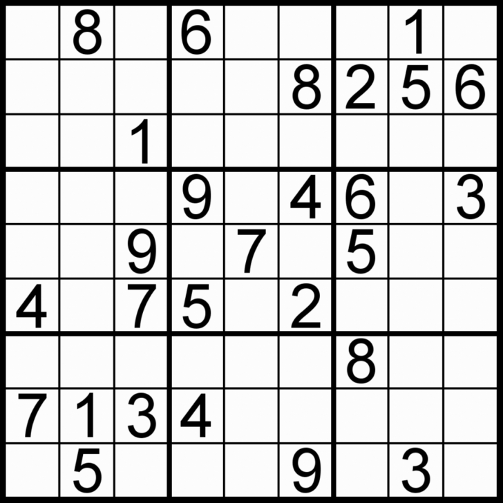 6×6 Printable Sudoku