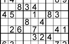 These Printable Sudoku Puzzles Range From Easy To Hard Including