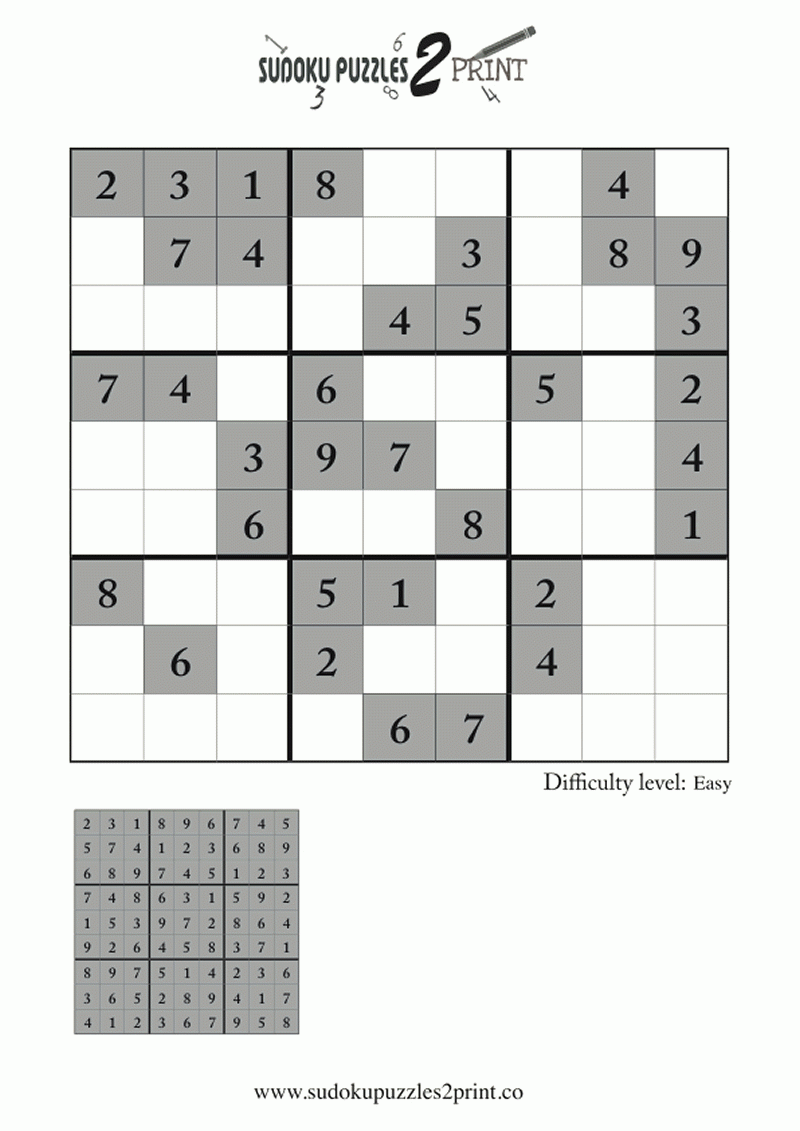 Worksheet Easy Sudoku Puzzles Printable Flvipymy Screenshoot On 