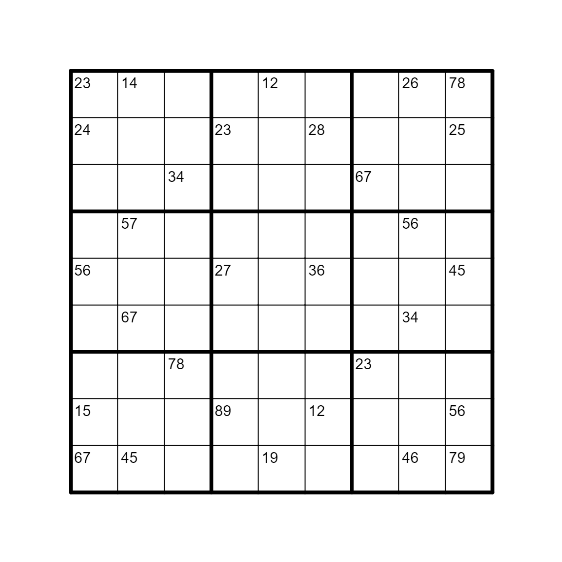 WORLD OF SUDOKU PUZZLE NO 257 PENCIL MARKS SUDOKU